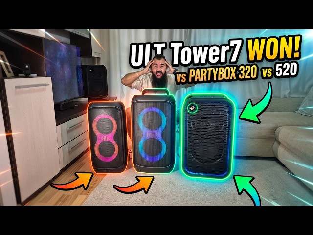 I Tested The Sony ULT Tower 7 Against The JBL PartyBox 520 and SONY is BETTER!