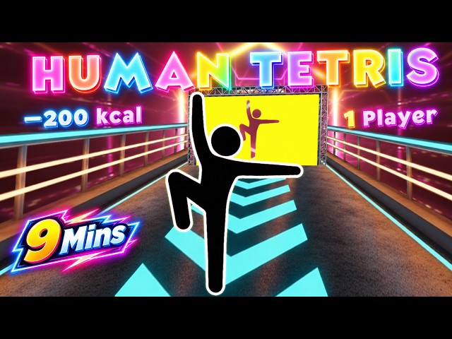 HUMAN TETRIS 1 Player  | Immersive Interactive Warm-Up | –200 kcal | 1 Player Full HD
