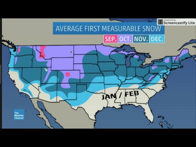 When to expect your First Snowfall This Fall