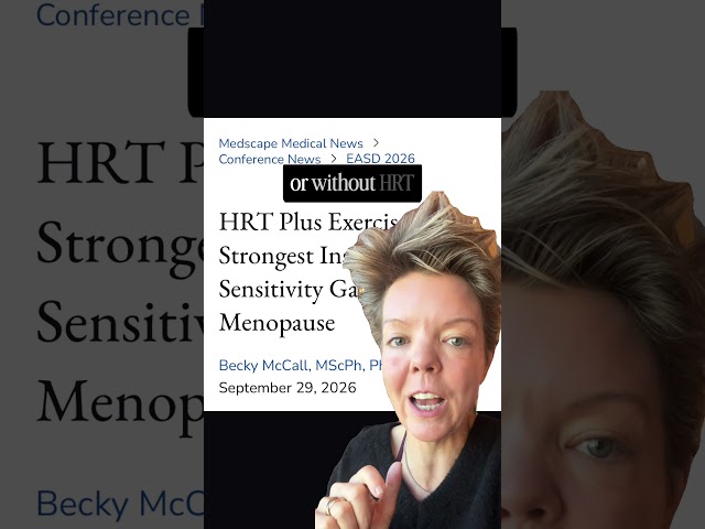 Hormones plus exercise.