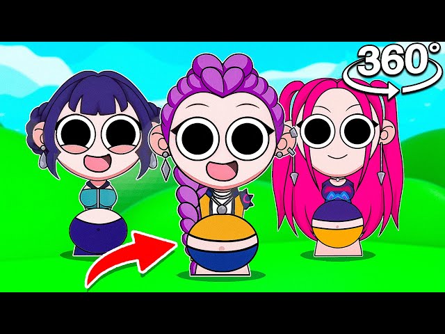SPRUNKI PREGNANT HUNTR/X React In 360 | Kpop Demon Hunters