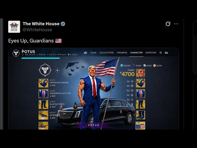 THE WHITE HOUSE SAID EYES UP GUARDIANS!