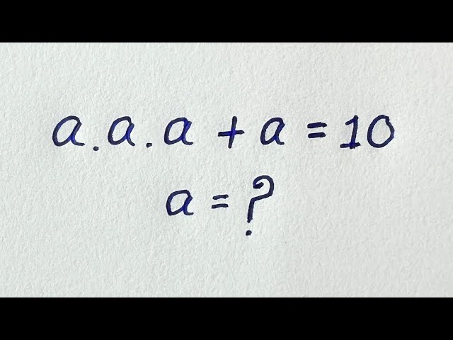 Only a genius can solve this Algebra equation | Math olympiad Mathematics |