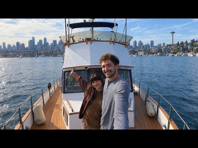Living on an Abandoned Yacht in Seattle for (almost) Free! | Off-Grid Conversion + Boat Restoration