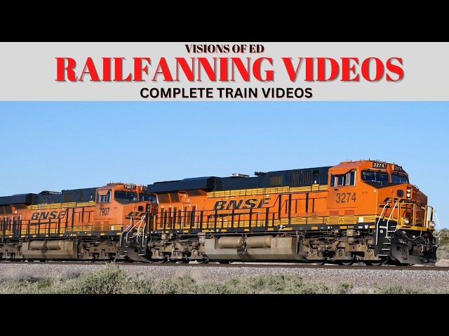 Manifest Trains, Z Trains & More: Desert Railfan Footage