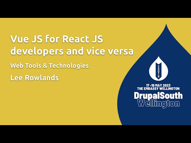 Vue JS for React JS developers and vice versa / Web Tools & Technologies / Lee Rowlands