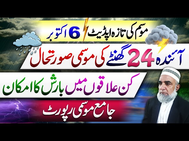 Weather Forecast for Next 24 hours in Pakistan || Crop Reformer