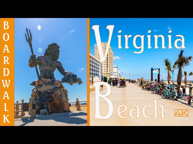 Virginia Beach Boardwalk [4K] Walking Tour (2021)