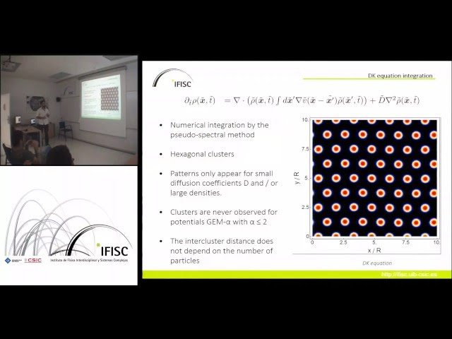Pattern forming instabilities leading to the formation of hexagonal clusters
