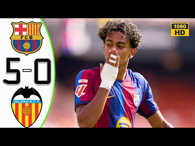 Barcelona vs Valencia 5-0 Destroyed Highlights & All Goals 2026 HD