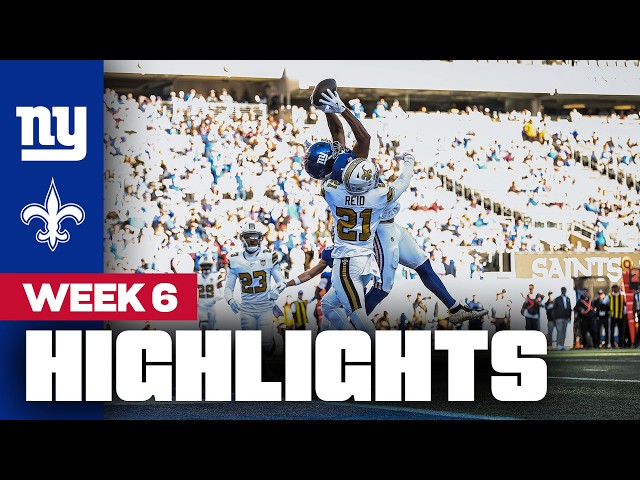 Highlights: Giants vs. Saints | 2026 Regular Season Week 6 | New York Giants