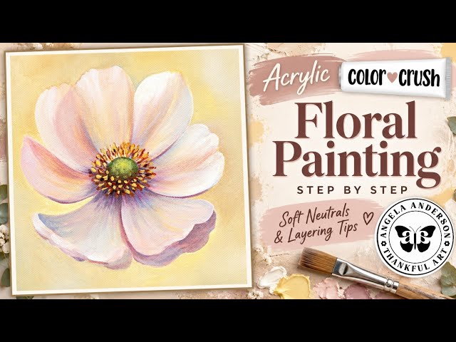 How to Paint with Soft Neutrals - Acrylic Painting Tutorial - Color Crush 2026 