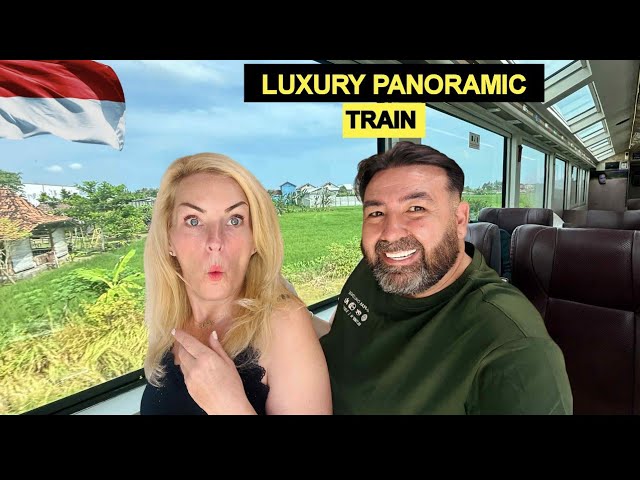 Indonesia's PANORAMIC TRAIN! Better than the UK/USA 🇮🇩