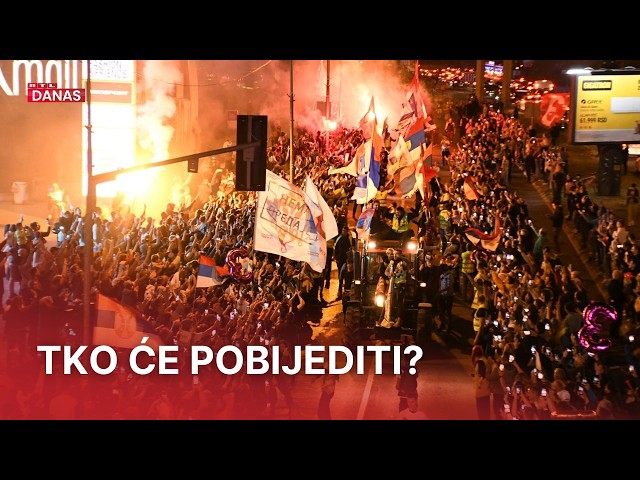 Tisuće studenata i građana preplavile Beograd, Vučić okupio istomišljenike u Nišu | RTL Danas