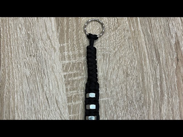 How to Make Paracord Keychain with Hex Nuts #paracord #keychain #tutorial #diykeychain #diy #trend
