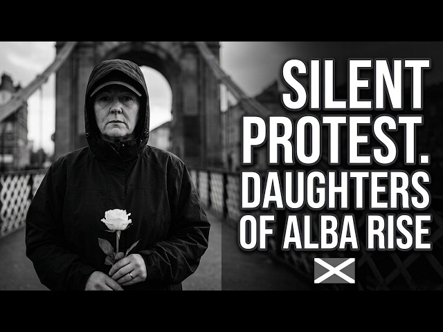 Glasgow  Ladies Silent Protest. Daughters of Alba Rise