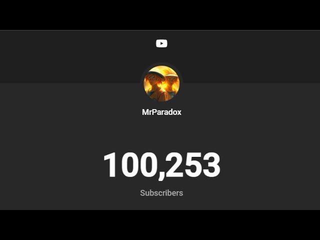 100K Subs MrParadox REUPLOAD VIDEO