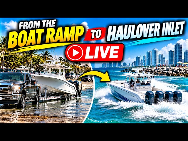 Miami Boat Ramp to Haulover Inlet  Nonstop Boat Action