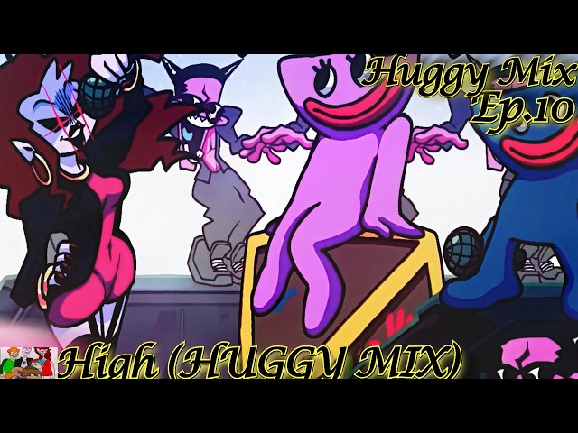Friday Night Funkin' Huggy Mix (#huggywuggy #fnfmod) Mommy Mearest VS Huggy in High (HUGGY MIX)