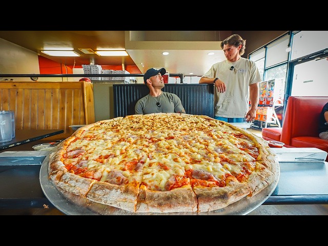 I Met a RANDOM Subscriber to Take On Utah’s BIGGEST Pizza Challenge!