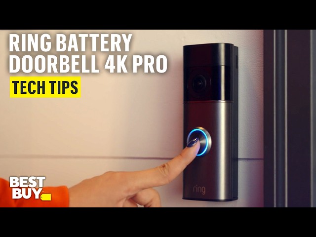 Retinal 4K Video and Night Vision on the Ring Battery Doorbell 4K Pro – Tech Tips from Best Buy