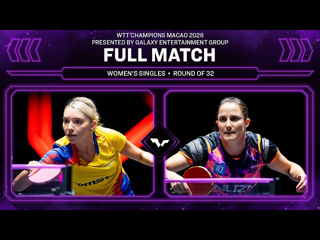 FULL MATCH | Bernadette Szocs vs Sabine Winter | WS R32 | #WTTMacao 2026