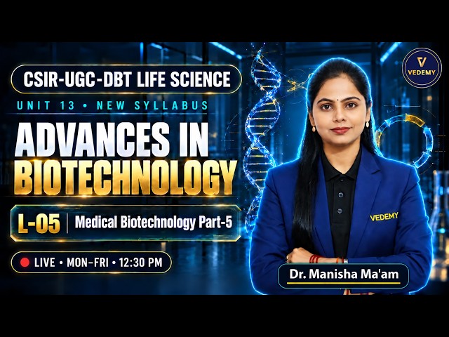 Advances in Biotechnology | Medical Biotechnology Part-5 | Life Science Unit 13 | Dr. Manisha Verma|