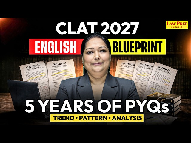 CLAT 2027 English: 5 Years of PYQs Revealed the REAL Trend 🔥 | What to Prepare Now