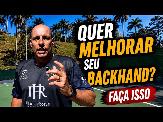 O treino que vai DESTRAVAR seu backhand no tênis
