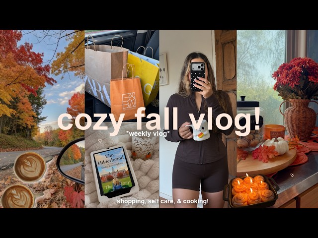 cozy *FALL* days in my life!🎃🍂 self care, shopping, cozy meals, & relaxing nights at home!