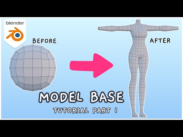 Blender Vtuber Modeling Series: EP 1  EASY Body Base Tutorial