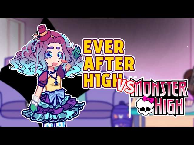Ever After High Reacts To Monster High | Gacha Reaction | Put At 2X Speed