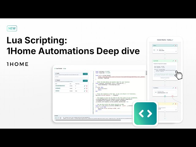 Lua Scripting: 1Home Automations Deep dive