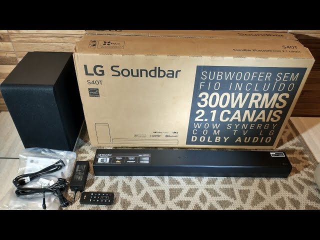 LG Soundbar S40T Unboxing
