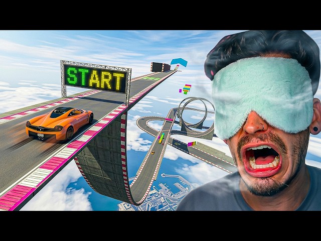 BLINDFOLDED Stunt Races in GTA!
