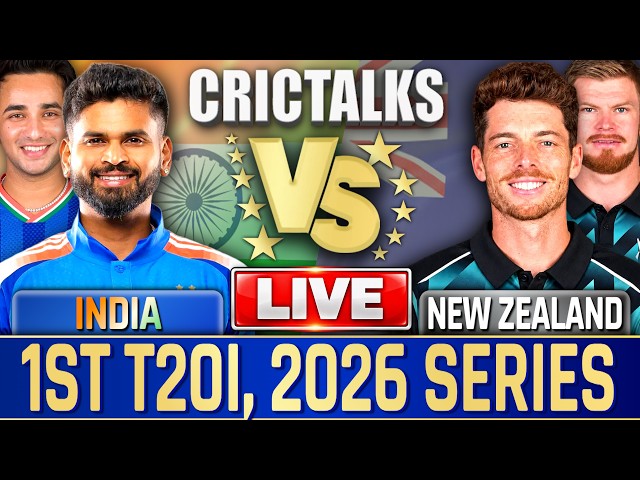 Live: India Vs New Zealand, 1st T20I, 2026 Series | Live Match Today Score Commentary | CricTalks