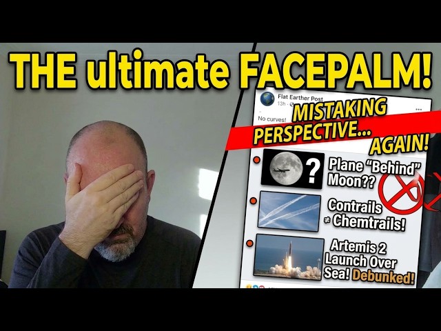 Flat Earthers Misunderstand Perspective (AGAIN!) — Moon, Contrails & Artemis 2