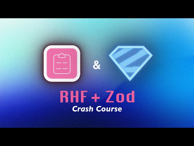 (Arabic) React Hook Form + Zod Course for Beginners in 1 Hour