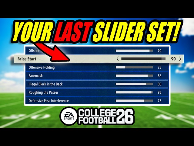 The MOST REALISTIC Slider Set For CFB 26