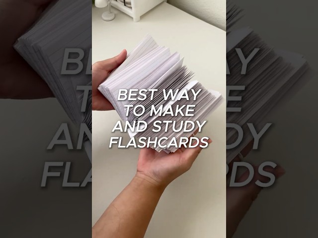 how to study with flashcards