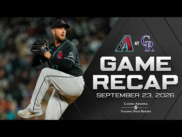 D-backs vs. Rockies Game Highlights (9/23/26) | MLB Highilghts