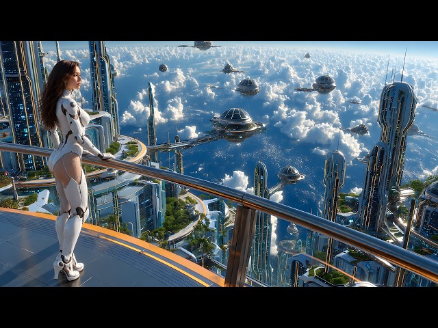 Future Orbital City 3200 🌍🚀  The First Mega City in Space | Cinematic Sci Fi (4K)