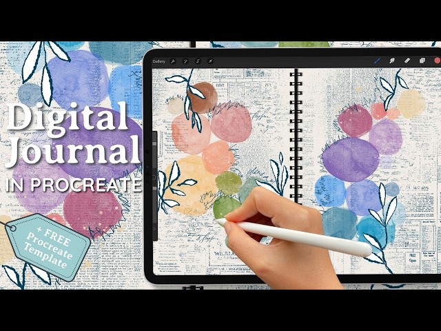 Create a Colorful Mixed Media Art Journal Page in Procreate