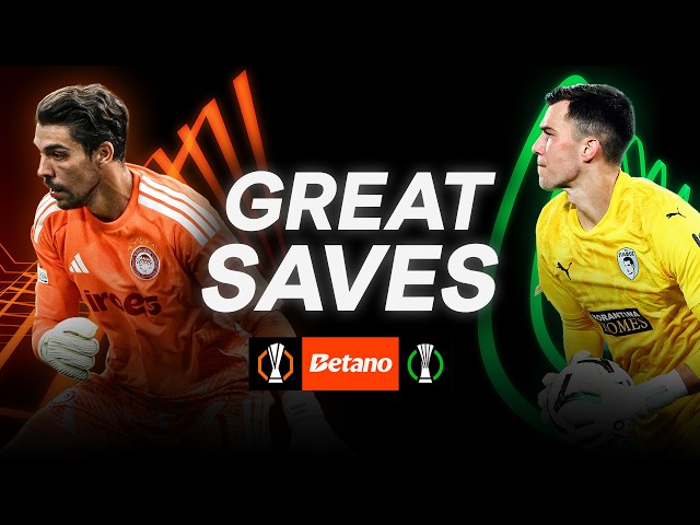 BEST Saves In The Europa League & Conference League Matchweek 2
