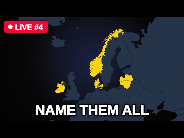 🔴 LIVE #4 · Name Every Country in Northern Europe!