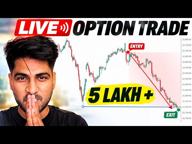 LIVE OPTION TRADE : The fall I planned and captured