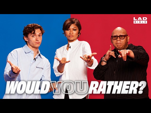 Tom Holland, Zendaya & Jacob Batalon Play Would You Rather
