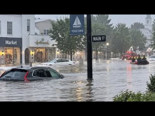 🚨 Historic Flooding Hits Connecticut | 7.45 Inches of Rain, 13 Water Rescues & Roads Closed