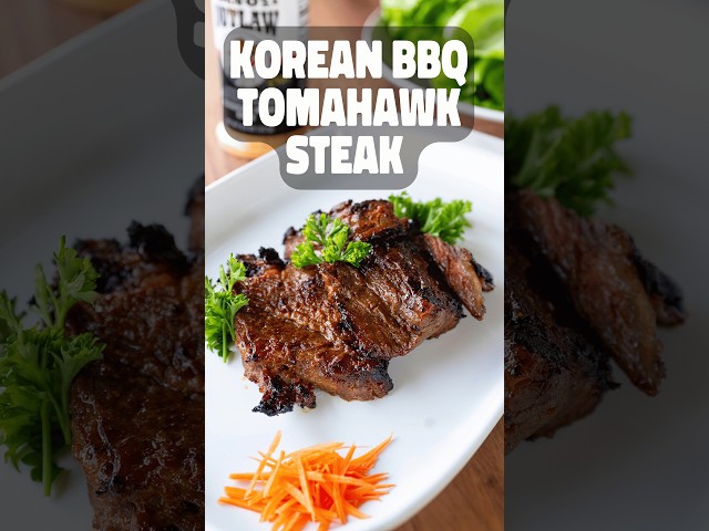Korean BBQ Tomahawk Steak | Grilled Korean-Style Steak
