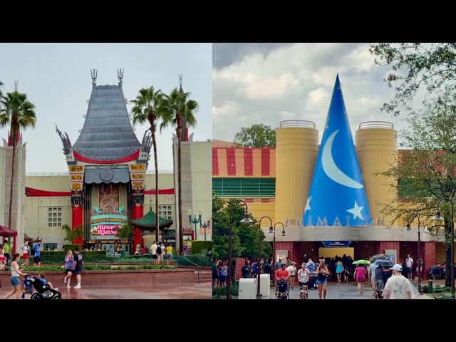 Disney's Hollywood Studios 2026 Rain Storm Walkthrough in 4K | Walt Disney World Orlando Florida